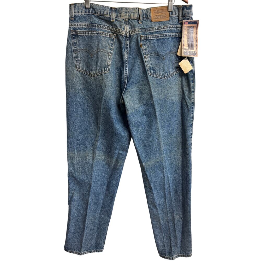 Levi’s 550 Relaxed Fit Jeans Made in USA Vintage W38 L30 Tapered Leg Blue New - Picture 6 of 13